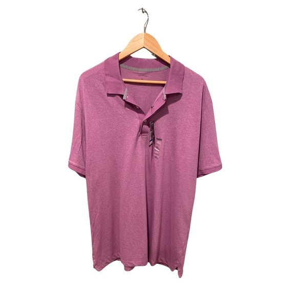 Van Heusen Essential Lux Short Sleeve Polo Shirt NWT Size XL - Picture 1 of 7